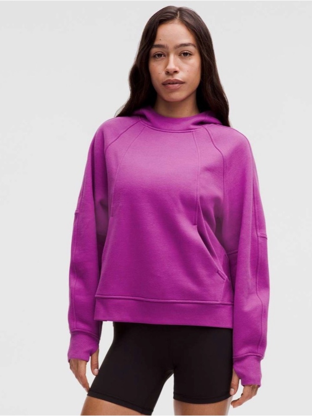 lululemon Scuba Oversized Side-Slit Hoodie (Vivid Plum) NWT